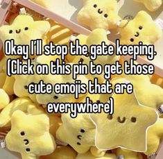 some yellow teddy bears in a box with the caption okay i'll stop the gate keeping click on this pin to get those cute emo that are everywhere