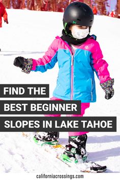 If you are a beginner skier, you need this guide to Lake Tahoe ski resorts. Find 5 great resorts for novice Lake Tahoe skiing, including discount lesson packages and lots of green runs. Lake Tahoe in winter | Lake Tahoe winter vacation | Things to do in Lake Tahoe in the winter | Lake Tahoe ski | Lake Tahoe in the winter | Best ski resort for beginners in Tahoe | Tahoe skiing for beginners Tahoe In Winter, Weekend Getaway California, Northern California Beaches, Northern California Travel, California Road Trip Itinerary, California Getaways