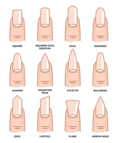 Acrylic Nail Shapes, Different Nail Shapes, Round Nails, Nail Forms, Summer Acrylic Nails, Acrylic Nails Coffin, Pretty Acrylic Nails, Short Acrylic Nails