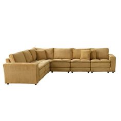 With our Sectional Modular Sofa, every piece is a perfect fit for your living room puzzle. Let's play with design! Sectional Modular Sofa lets you shape your relaxation retreat. Your space, your rules!Product Type:Sofa Frame Material:Solid Wood Surface Material:Fabric Net Weight:313.28 lbs Gross Weight:374 lbs Country of Origin:China Color:Grey Color: Yellow. Yellow Sectional, Oversized Sectional, Oversized Sectional Sofa, Studio Sofa, Corduroy Upholstery, Patchwork Sofa, Couch For Living Room, Sofa L, Corner Couch