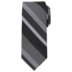 For the well-dressed man. Add an extra element of style to your dress apparel with this men's Bespoke striped skinny tie. For the well-dressed man. Add an extra element of style to your dress apparel with this men's Bespoke striped skinny tie. Watch now for simple tie-tying tips. Striped pattern Narrow width complements slim, modern dress apparel Imported 2.75-inch width Spot clean Polyester Size: One Size. Color: Black. Gender: male. Age Group: adult. Classic Striped Tie For Black Tie Occasions, Classic Black Tie With Vertical Stripes, Classic Vertical Stripes Ties For Black Tie Occasions, Classic Ties With Vertical Stripes, Classic Striped Standard Tie, Elements Of Style, Modern Dress, Well Dressed Men, Well Dressed