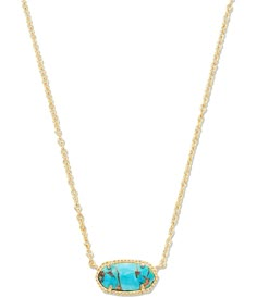 From Kendra Scott, this necklace features:Pendant necklace14K gold plated over brassLobster claw closureApprox. 0.63" L x 0.38" W stationary pendant; 15" chain with 2" extenderImported.Please note: Due to the one-of-a-kind nature of the medium, exact color patterns may vary slightly from the image shown. Turquoise Kendra Scott Necklace, Kendra Scott Turquoise, Kendra Scott Elisa, Cowgirl Jewelry, Kendra Scott Necklace, Horse Jewelry, Jewelry Lookbook, Cute Necklace, Country Christmas