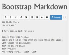 the bootstrap markdown screen is shown in this screenshot, and it appears to be an error