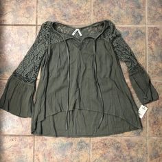 Brand New With Tags - Shady Tree Olive Green Color Tags: Express, Victoria’s Secret, Target, Mossimo. American Eagle, Pacsun, Urban Outfitters, Charlotte Russe, Forever 21, Bullhead, Aeropostale, Hollister, Chaps, Dainty Hooligan, Apt. 9, Under Armour, Aerie, Pink, So, Rue 21 Comfy Long Sleeve Shirts, Flowy Tops Summer, Army Green Blouse, Shady Tree, Button Up Shirt Womens, Purple Crop Top, Lace Blouse Long Sleeve, Strappy Tank Tops, Black Tie Dye