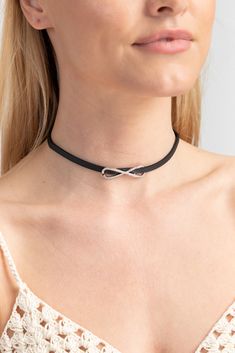 Our Infinity Crystal Leather Choker necklace complements you, as it wraps around your neck in a black leather strand looped into its centerpiece a crystalized infinity symbol. A necklace that is sure to have all eyes on you! Crystal Flower Choker Material: Black Leather Strand Size: 10" length Closure: Lobster with 2" Extender Choker Black, Leather Choker Necklace, Flower Choker, Leather Chokers, Black Choker, Crystal Choker, Infinity Symbol, All Eyes, Crystal Flower