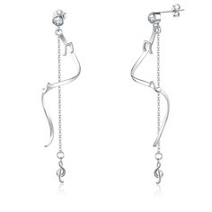 PRICES MAY VARY. 💞 Design Meaning 💞 Music earrings, the exquisite music note and spiral dangly earrings design is like a musical song, flowing around you. We hope music earrings can bring you more power , allowing you to relax. 💞 Material 💞 music earrings for women is make of sterling silver . Lead-Free & Nickle-Free.hypoallergenic. 💞 Size 💞 music jewelry:50 mm*8mm,The musical note earrings will make great gifts for music lovers ,music teachers. 💞 Great Gifts 💞 The music spiral earrings Music Earrings, Gifts For Music Lovers, Son Birthday, Gifts Girlfriend, Music Teachers, Earrings Dangling, Music Jewelry, Earrings Design, Gifts Anniversary