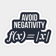 a sticker with the words avoid negattivty and exx on it