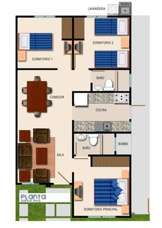 the floor plan for a two bedroom apartment with an attached bathroom and living room area