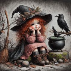 A Witch, My Images, Witch, Scrapbooking, France