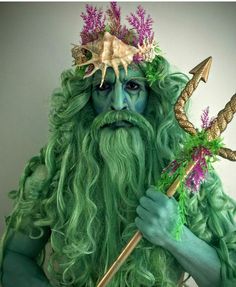 King Triton More Sea Costume, Halloween Fest, Creative Costumes, Up Costumes, Mermaid Costume, Halloween Make Up, Halloween Carnival