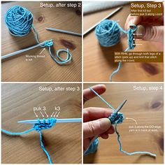 instructions to crochet the ends of yarn