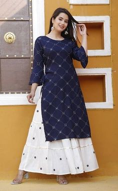 Embroidery Work Kurti, Suit Gown, Women Kurti, Mirror Embroidery, Simple Kurti, Latest Kurti