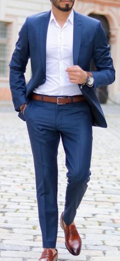 Navy Blue Dress Pants Outfit Mens, Designer Coat Pant For Men, Business Professional Outfits Men, Blue Suit Outfit, Navy Blue Suit Men, Formal Wear Men, Coat Pant For Men, Formal Menswear, Jodhpuri Suits For Men