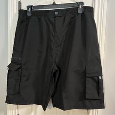 L. P. E. Z. Brand Black Cargo Shorts Size Xxxl. Brand New Without Tags. Runs A Little Big Black Cargo Shorts With Elastic Waistband, Black Cargo Shorts With Pockets For Sports, Black Athletic Shorts With Side Pockets For Outdoor, Black Athletic Shorts With Side Pockets For Outdoor Activities, Black Cargo Shorts For Outdoor Activities, Black Athletic Shorts For Outdoor, Sporty Black Cargo Shorts, Black Shorts For Outdoor Activities, Black Shorts For Outdoor