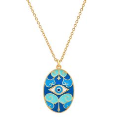 Gold plated over brass Style No. TN-3581 (G) - Authorized TAI Retailer -FREE Shipping on Orders over $100 - FLAT Fee of $5.00 under $100.00! Turkey Jewelry, Opal Necklace Gold, Bride Friend, Cross Choker, Choker Pendant, Rhinestone Choker, Eye Pendant, Evil Eye Pendant, Themed Jewelry