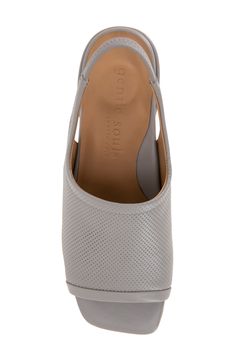 A PORON-cushioned insole supports each step you take in this sleek and stylish leather sandal set on a walkable block heel. 1 3/4" heel (size 8.5) Elasticized slingback strap Multilayered, PORON®-cushioned footbed Leather upper and lining/rubber sole Imported Modern Open Toe Heels With Arch Support, Closed Toe Synthetic Slingback Sandals With Stacked Heel, Leather Sandals With Arch Support And Block Heel, Elegant Open Heel Slingback Sandals With Arch Support, Cushioned Medium Width High Heel Slingback Sandals, Medium Width Slingback Sandals With Arch Support, Chic Leather Slingback Pumps With Cushioned Footbed, Cushioned Medium Width High Heel Slingbacks, Elegant Leather Slingback Sandals With Arch Support