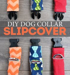 the diy dog collar slipcover is easy to make