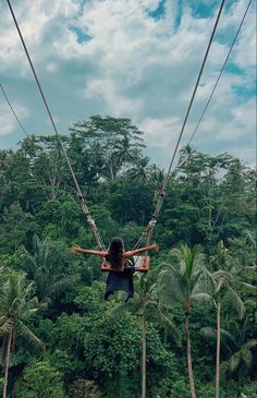 Swinging In Ubud, Bali. Bali Swing. Ubud, Bali . Long dress in Bali Bali Holidays, Vision Board Photos, Beaux Villages, Dream Travel Destinations, Travel Goals