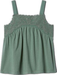 Spring Cotton Tank Top By Gap, Green Cotton Camisole With Tank Straps, Green Cotton Camisole, Green Cotton Gap Tops, Green Cotton Tops By Gap, Green Cotton Tops From Gap, Gap Green Cotton Tops, Gap Cotton Tank Top For Summer, Gap Cami Tops For Summer