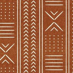 a brown and white pattern with arrows on the front, in different sizes and colors