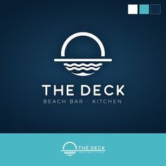 the deck beach bar kitchen logo