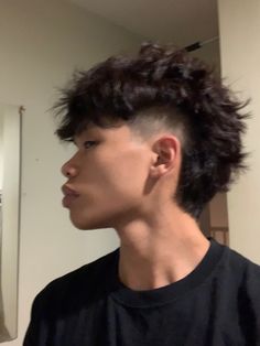 Blowout Mullet Men, Thick Mohawk Men, Low Taper With Mullet, Mullet With Faded Sides, Men’s Alt Mullet, Messy Mullet Men, Y2k Men Hairstyles, Asian Mullet Men, Jay Jo Haircut In Real Life