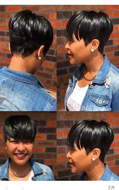 Sassy Short Hair Undercut, Sassy Short Hair, Pixie Wigs, Quick Weaves, Short Hair Styles African American, Braids With Shaved Sides