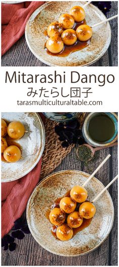 Mitarashi Dango on a brown plate and coated in a glaze. Mitarashi Dango Recipe, Dango Recipe, Mitarashi Dango, Soy Glaze, Teriyaki Tofu, Easy Japanese Recipes, Pickled Ginger, Seasoned Rice, Star Food