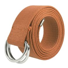 Gelante Canvas Web D Ring Belt Silver Buckle Military Style for men & women. For maximun saving, buy 3 pieces packed. Size: S/M (30"-35").  Color: Orange.  Gender: unisex.  Age Group: adult. Rainbow Belts, D Ring Belt, Ring Belt, Style For Men, Branded Belts, Military Style, Photo Accessories, Military Fashion, D Ring