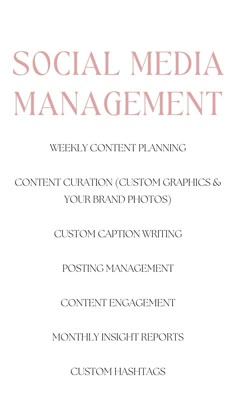 the social media management manual is shown in red and white, with text on it