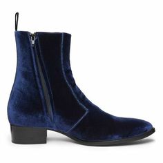 Genuine Crafted Leather Winter Long Boots on Storenvy Mens Suede Boots, Quality Leather Boots, Mens Dress Boots, Custom Design Shoes, Side Zip Boots, Handmade Leather Shoes, Blue Boots, Mens Leather Boots, Chelsea Boots Men