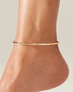 Dane Anklet Gold | JENNY BIRD Ankle Bangle, 14k Gold Ear Cuff, Tennis Anklet, Jewelry Stack, Anklet Gold, Heart Anklet, Jenny Bird, Gold Anklet, Gold Ear Cuff