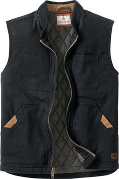 Rugged with a broken-in feel, this unique vest is made from heavy duty soft-washed 100% cotton canvas with a warm insulated lining. Features two exterior snap closure pockets for extra warmth and storage, and double stitched siding to ensure this vest will last from season to season. Full Zip front with high quality Signature Buck metal zipper. Mens Vest Outfits, Unique Vest, Harrison Ford, White Tail, Vest Outfits, Metal Zipper, Mens Vest, Snap Closure, Cotton Canvas