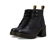 Dr. Martens Jesy Sendal Bootie | Zappos.com Boot Fashion, Dr Martens Womens, Back Round, Black Shoes Women, Warm Hug, Protect Yourself, Toe Designs, Doc Martens, Lace Boots