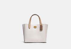 Willow Tote Bag 24 In Colorblock | COACH Coach Willow Tote, Coach Willow, Tech Pouch, Polished Pebble, Large Wallet, Coach Gifts, Monogrammed Items, Lady Dior Bag, New Handbags