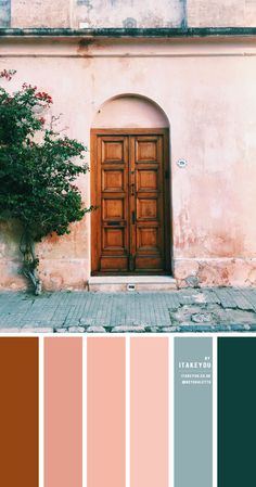 an image of a door with color swatches