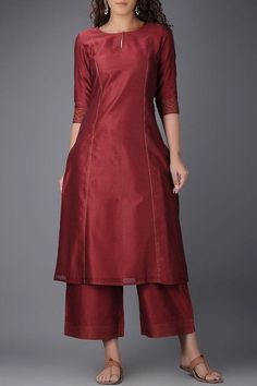 Silk Kurti Designs, Salwar Designs, Long Kurti Designs, Kurti Set, Kurta Neck Design, Cotton Kurti Designs