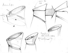 sketches of different shapes and sizes of hats