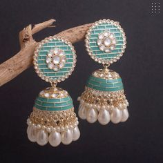 Meenakari Jhumka Earring Jhumkas Jhumki Collection - Etsy Anarkali Style Latkans Earrings For Eid, Anarkali Meenakari Danglers For Diwali, Anarkali Style Jhumkas For Diwali Gift, Anarkali Meenakari Danglers For Festivals, Green Meenakari Jhumkas For Navratri, Anarkali Earrings With Meenakari For Eid, Meenakari Anarkali Earrings For Festivals, Festive Anarkali Meenakari Earrings, Anarkali Jhumkas With Latkans As Gift