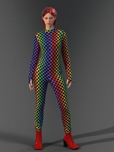 Pride costume, Rainbow bodysuit, Female Pride Parade costume, Rave outfit, Rave set, Pole dance outfit 【Sizes】 This model is available in XS \ S \ M \ L \ XL  Information on Sizes and Measurements can be found on the last picture Please take a look at the sizing charts before placing an order. **NOTICE: If you are in between size, we recommand you to size down. **NOTICE: If you want the bodysuit to fit your body tightly letting your body shape stands out, we recommand you to order one size down Fitted Rave Bodysuit For Costume Party, Fitted Multicolor Costumes For Cosplay Events, Multicolor Fitted Costume For Cosplay, Fitted Rave Unitard For Costume Party, Stretch Rave Unitard For Costume Party, Rave Style Stretch Unitard For Costume Party, Costume Long Sleeve Stretch Bodysuit, Stretch Long Sleeve Costume Bodysuit, Stretch Long Sleeve Bodysuit For Costume Party