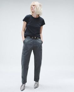 Buy Leyton Full Length Cotton Pant for USD 210.00 | rag & bone Cotton Pants, Off Duty, Rag & Bone, Sale House, Short Pants, Work Wear, Full Length, Pants For Women, Pants