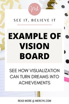 Example of vision board Vision Board Worksheet, Vision Board Success