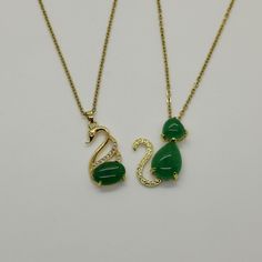 Elegant Nickel-free Jade Necklaces, Jade Necklace With Lobster Clasp As A Gift, Green Symbolic Pendant Necklace, Spiritual Green Jewelry For Mother's Day, Jade Necklace With Lobster Clasp For Gift, Green Necklace With Adjustable Chain For Anniversary, Anniversary Green Nickel-free Necklace, Nickel-free Jade Pendant Necklace, Green Chain Necklace As Gift