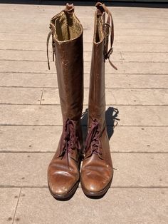 WW2 US Army Military Cavalry Riding Equestrian Leather Tall Officer Boots Shoes | eBay Leather Knee-high Boots For Ranch, Brown Snip Toe Moto Boots For Riding, Riding Boots With Leather Sole And Saddle Shape, Riding Boots With Leather Lining, Western Moto Boots For Riding With Leather Lining, Western Moto Boots With Leather Lining For Riding, Brown Riding Boots With Leather Lining, Brown Riding Boots With Leather Footbed, Riding Boots With Leather Lining And Snip Toe