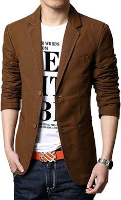 Blazer Casual, Man Blazer, One Button Blazer, Slim Fit Blazer