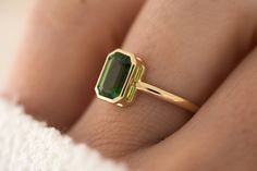 The Bezel Ring - 1.3 CT Emerald Cut Chrome Tourmaline – Lavender Creek Gems Gem Wedding Rings, Chrome Tourmaline, Art Deco Emerald Ring, Bezel Ring, Blue Tourmaline, Tourmaline Stone, Deco Ring, Tourmaline Ring, Pretty Rings