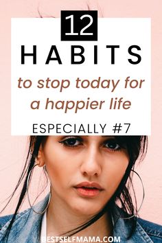 These habits to stop in order to be happier are a must-read. Our habits impact our lives and we must examine if the habits we have happening are adding to or taking from our lives. #habitstostoptobehappier #liveahappierlife #lifeimprovement #habitsarepowerful #happinesstips #personalgrowth Personal Grooming, Life Improvement, Be Happier