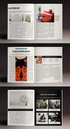 Modern Magazine Template InDesign. 24 pages.