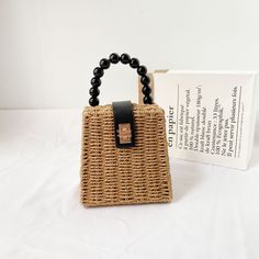 Elena Handbags Straw Woven Box Purse Chic Natural Box Bag For Summer, Chic Summer Beach Box Bag, Chic Square Box Bag For Beach, Elegant Rectangular Straw Bag For Spring, Chic Rectangular Box Bag For Vacation, Elegant Rectangular Box Bag For Summer, Chic Natural Rectangular Box Bag, Elegant Square Straw Bag For Vacation, Elegant Summer Square Straw Bag