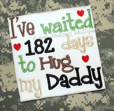 i've waited for more than one hundred days to hug my daddy embroidery pattern